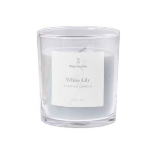 VASO VELA 8*9CM WHITE LILY